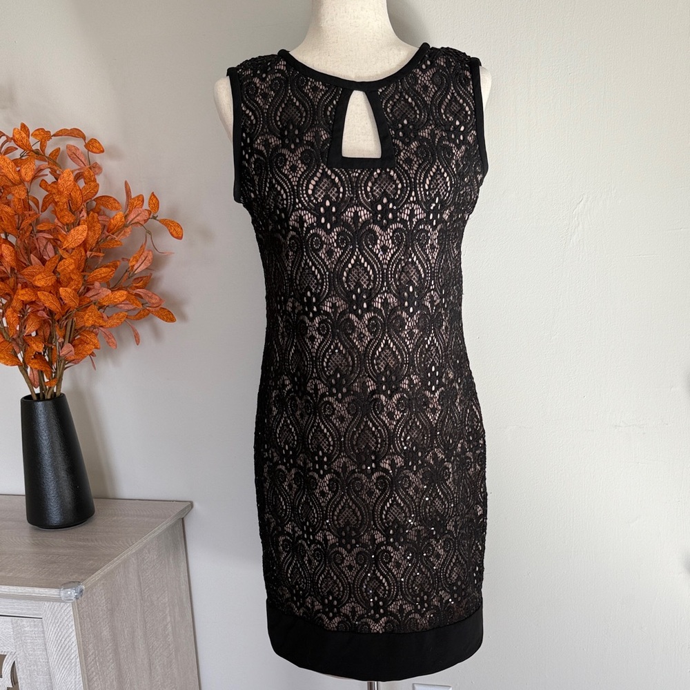 Elegant Black Lace Dress